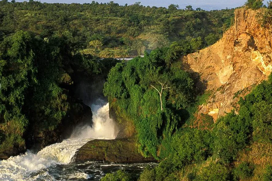 The Nile forcing through the gorge at Murchison Falls